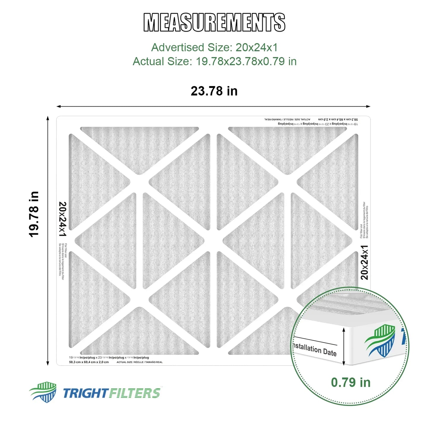 20x24x1 MERV-8 Air Filter (4-Pack)