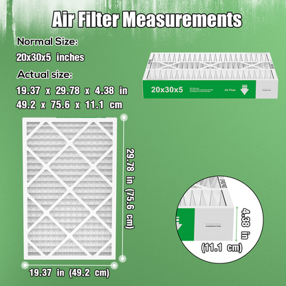 2 Pack of 20x30x5  Air Filter