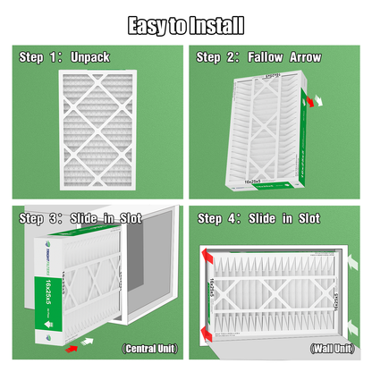 2 Pack of 16x25x5 Air Filter