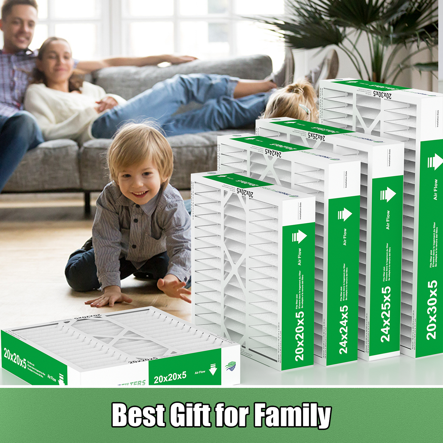 2 Pack of 20x23x5 Air Filter