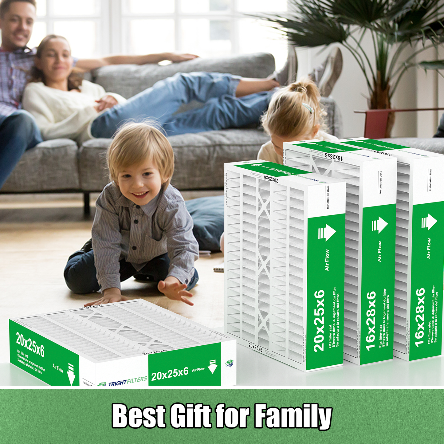 2 Pack of 16x28x6  Air Filter