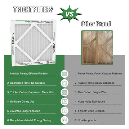 6 Pack of 10x10x1 Air Filter