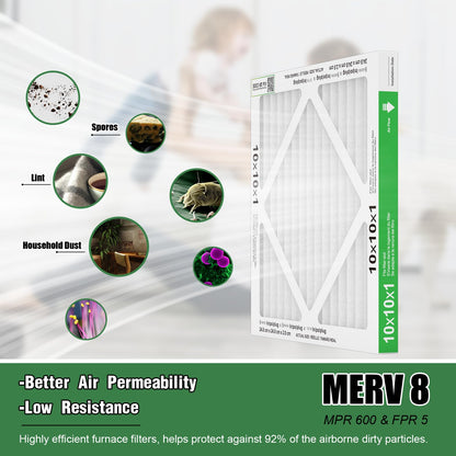 6 Pack of 10x10x1 Air Filter