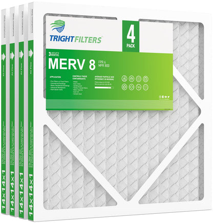 14x14x1 MERV-8 Air Filter (4-Pack)