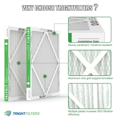 14x14x1 MERV-8 Air Filter (4-Pack)