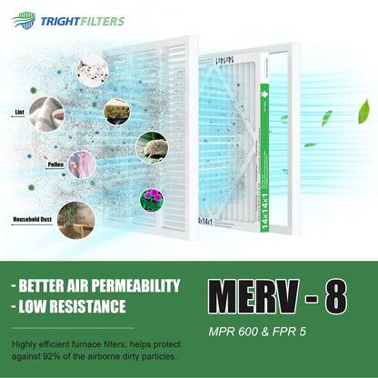 14x14x1 MERV-8 Air Filter (4-Pack)
