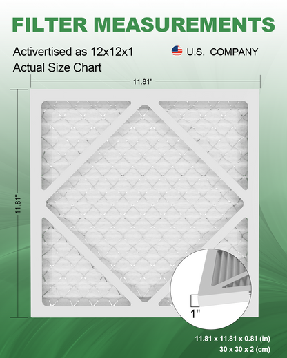 12x12x1 MERV-8 Air Filter (6-Pack)