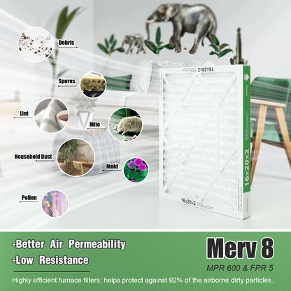 4 Pack of 16x20x2 Air Filter