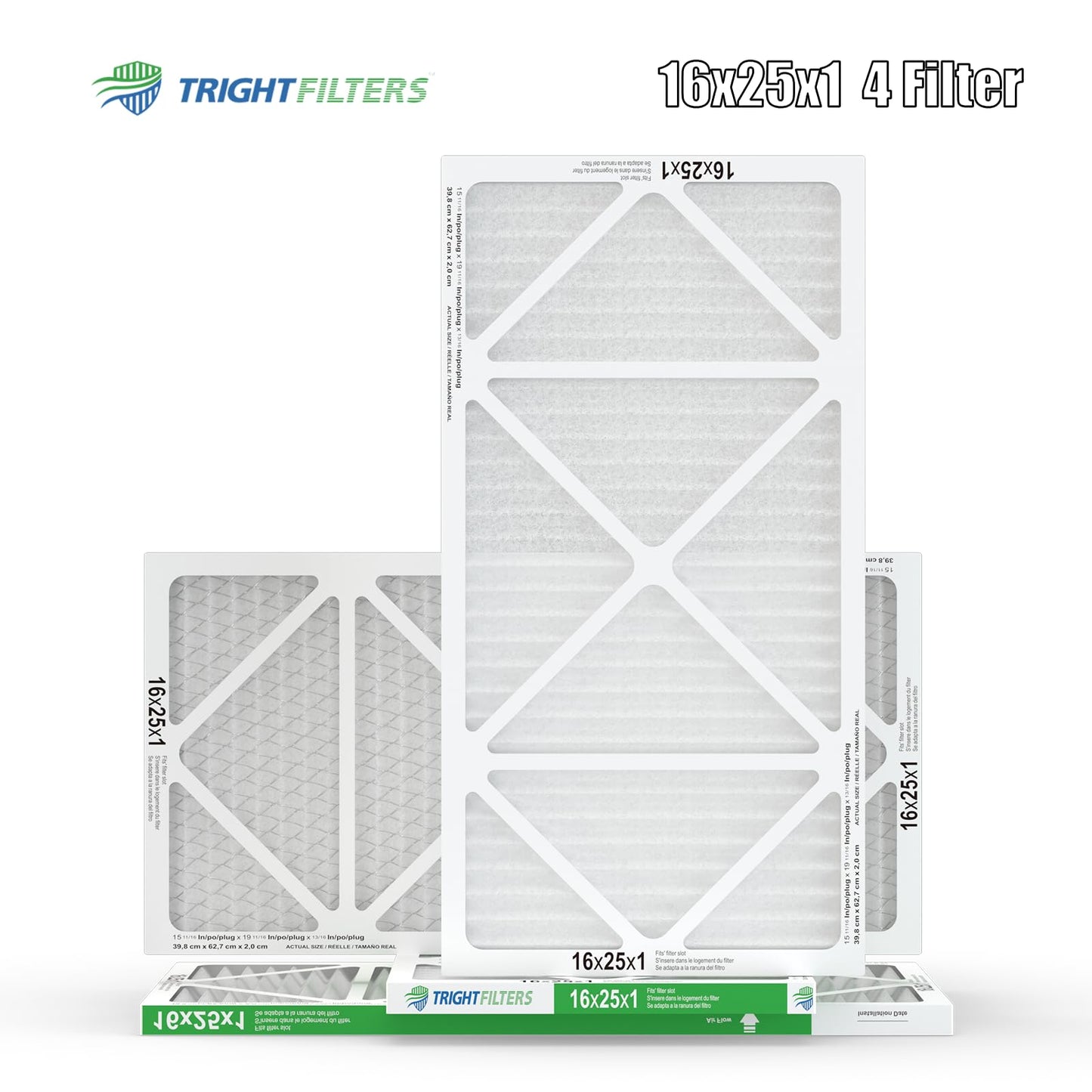 16x25x1 MERV-8 Air Filter (4-Pack)
