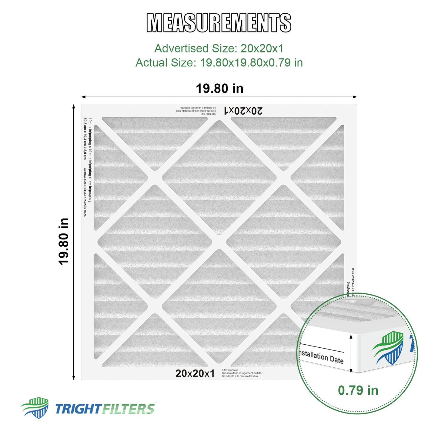 20x20x1 MERV-8 Air Filter (2-Pack)