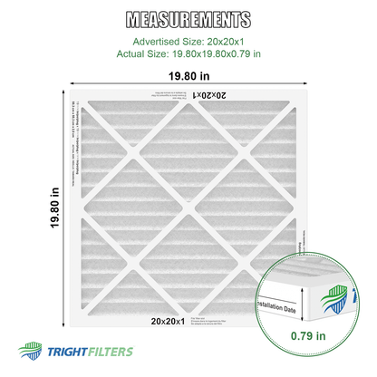 20x20x1 MERV-8 Air Filter (2-Pack)