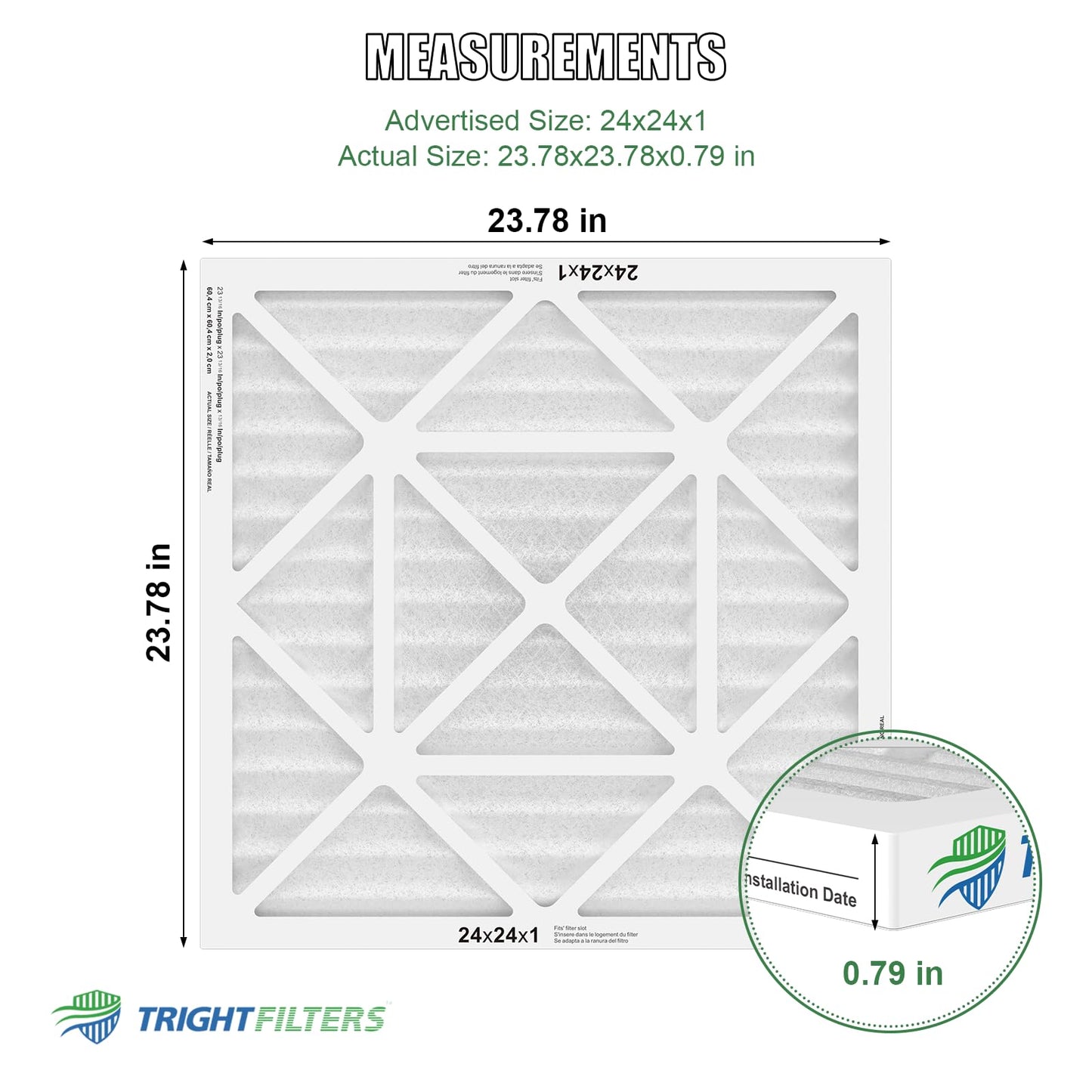 24x24x1 MERV-8 Air Filter (4-Pack)