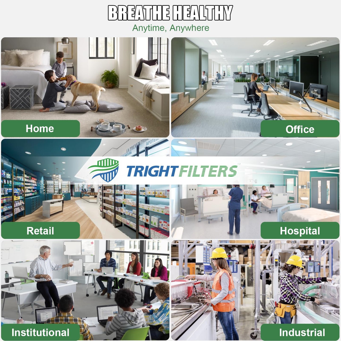 24x24x1 MERV-8 Air Filter (4-Pack)