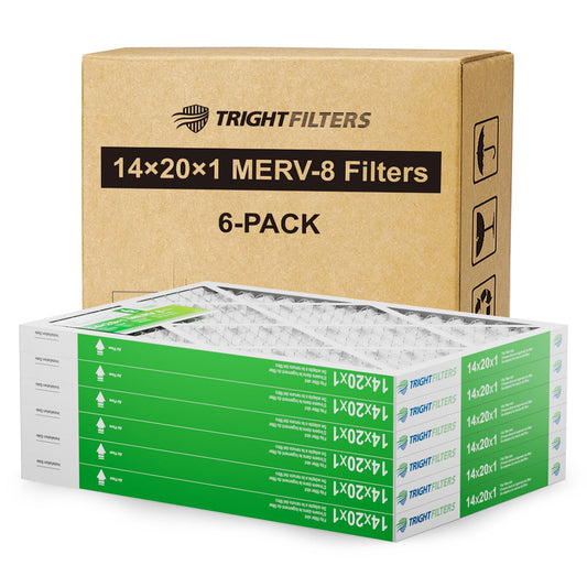 6 Pack of 14x20x1 Air Filter